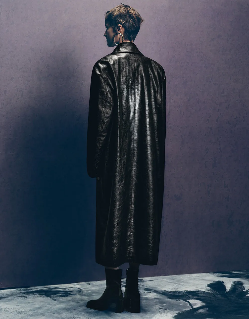 Vegan Leather Trench Coat sold by Urban Revivo product image thumbnail 4