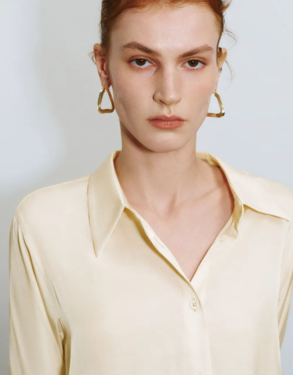 Button Up Straight Shirt sold by Urban Revivo product image thumbnail 4