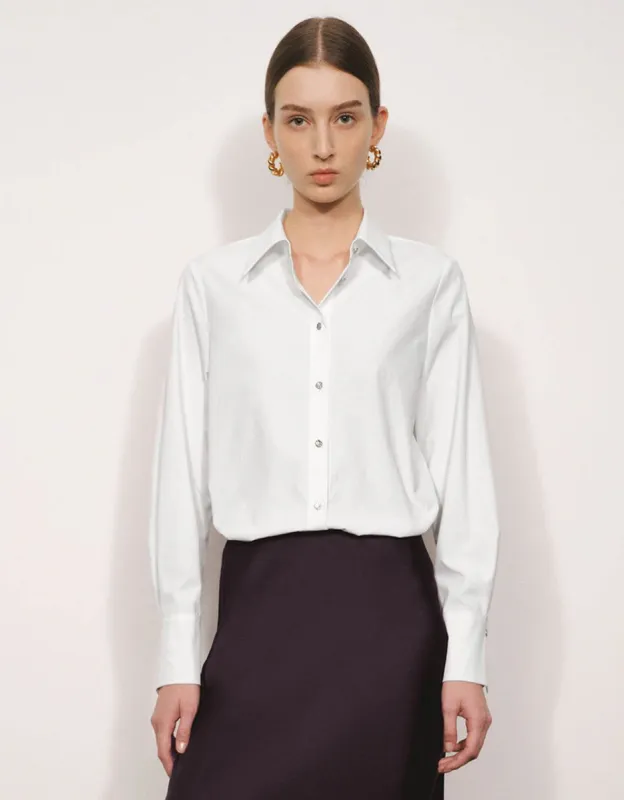 Button Up Straight Shirt sold by Urban Revivo