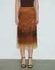 Printed Midi Straight Skirt sold by Urban Revivo