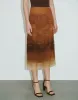Printed Midi Straight Skirt sold by Urban Revivo