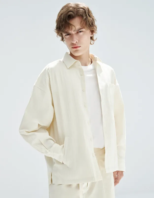 Textured Straight Jacket sold by Urban Revivo