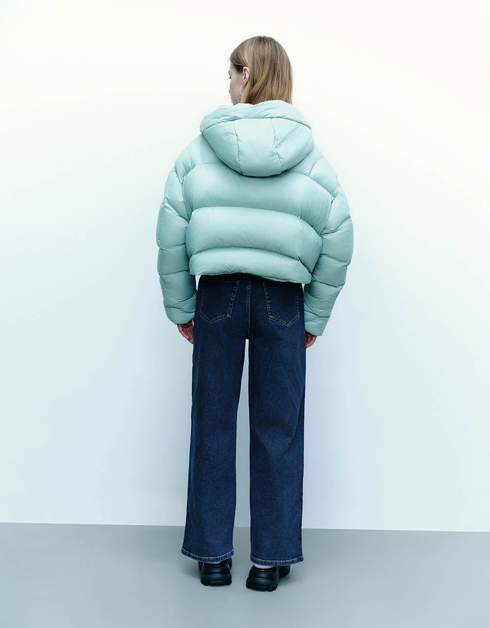 Zipper Front Hooded Down Jacket sold by Urban Revivo product image thumbnail 4