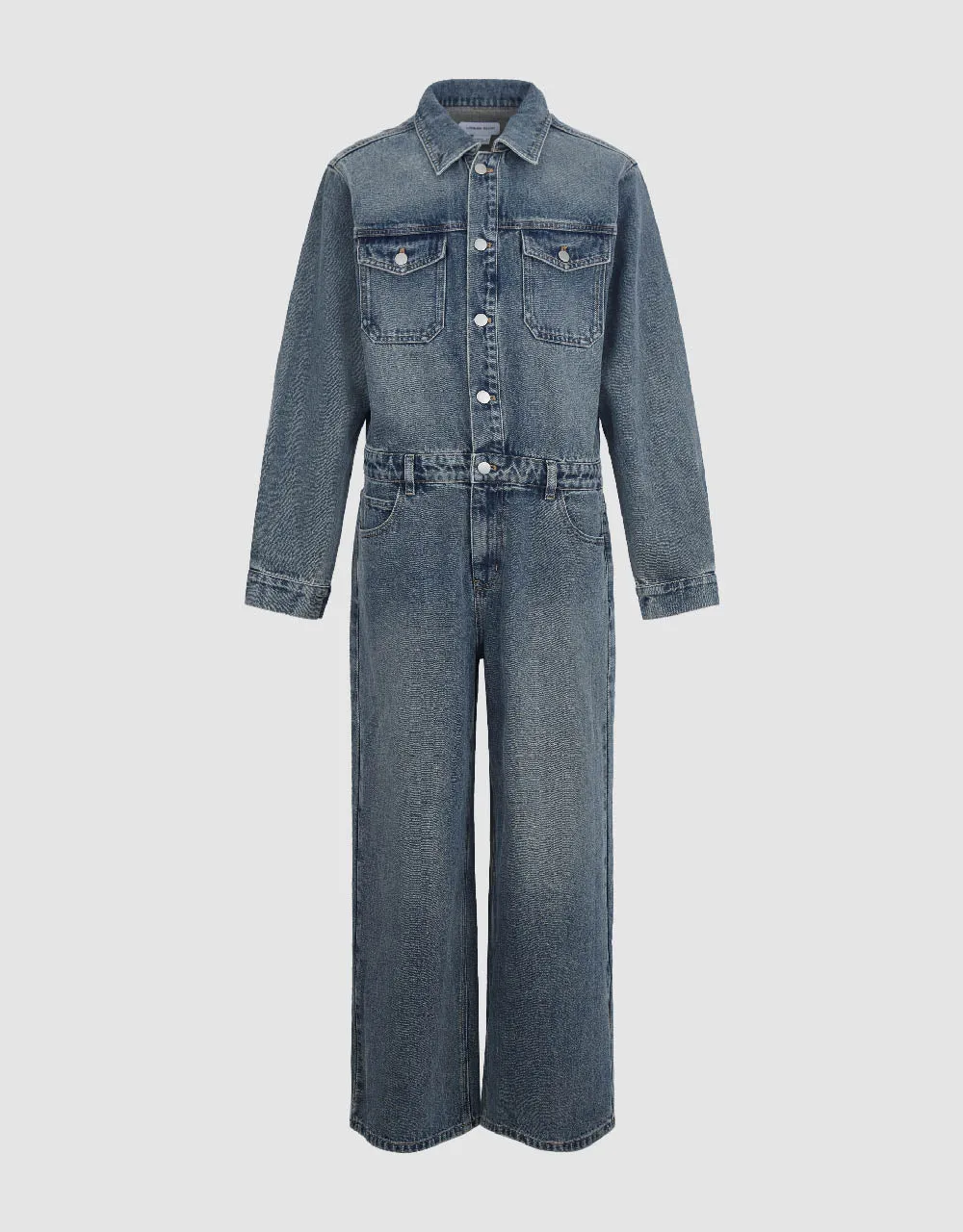 Long Denim Jumpsuit sold by Urban Revivo product image thumbnail 2