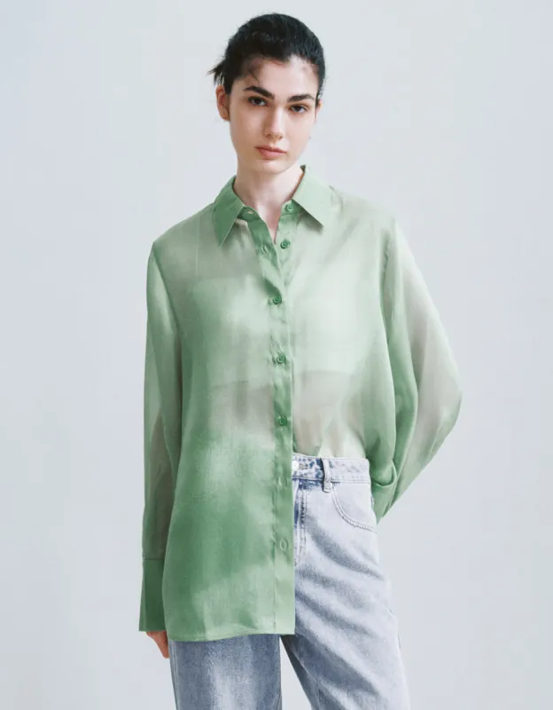 Button Up Straight Shirt sold by Urban Revivo