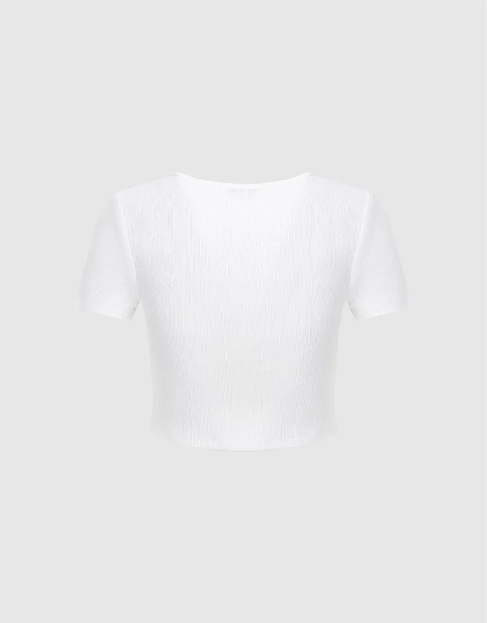 U Neck Skinny T-Shirt sold by Urban Revivo product image thumbnail 5