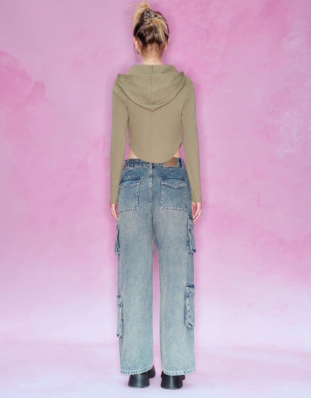 Zipper Front Hooded Knitted Jacket sold by Urban Revivo product image thumbnail 4