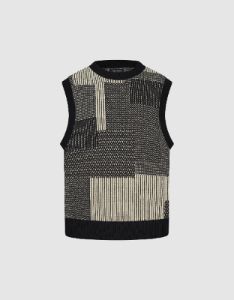 Crew Neck Knitted Vest sold by Urban Revivo