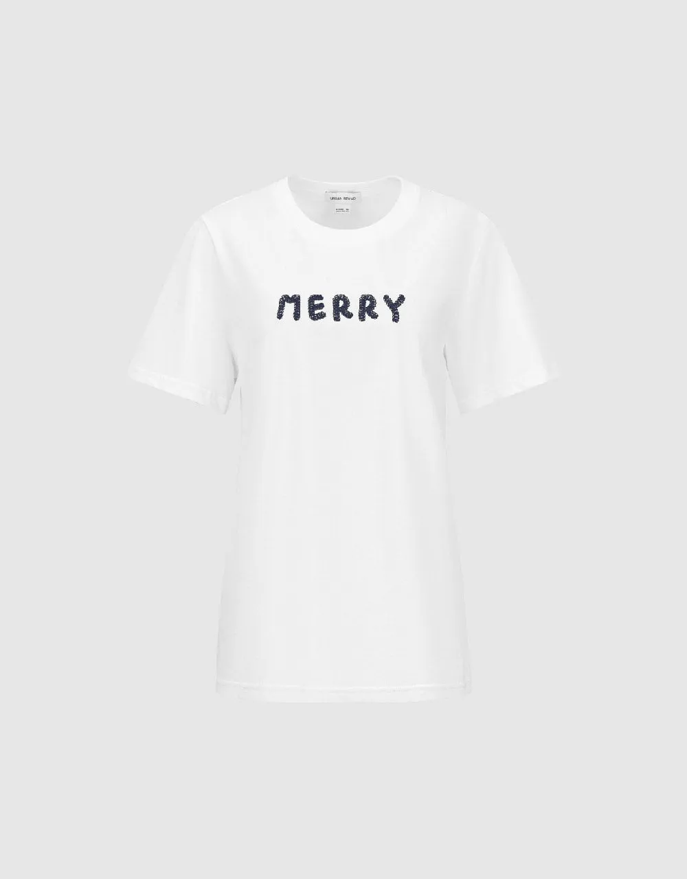 Letter Printed Crew Neck T-Shirt sold by Urban Revivo product image thumbnail 2