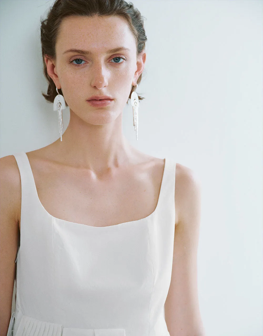 Pleated Hem Square-Cut Collar Cami Top sold by Urban Revivo product image thumbnail 4