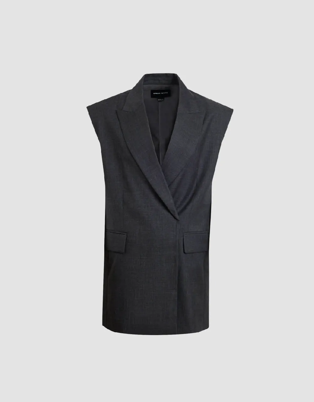 Tailored Peak Lapel Waistcoat sold by Urban Revivo product image thumbnail 2