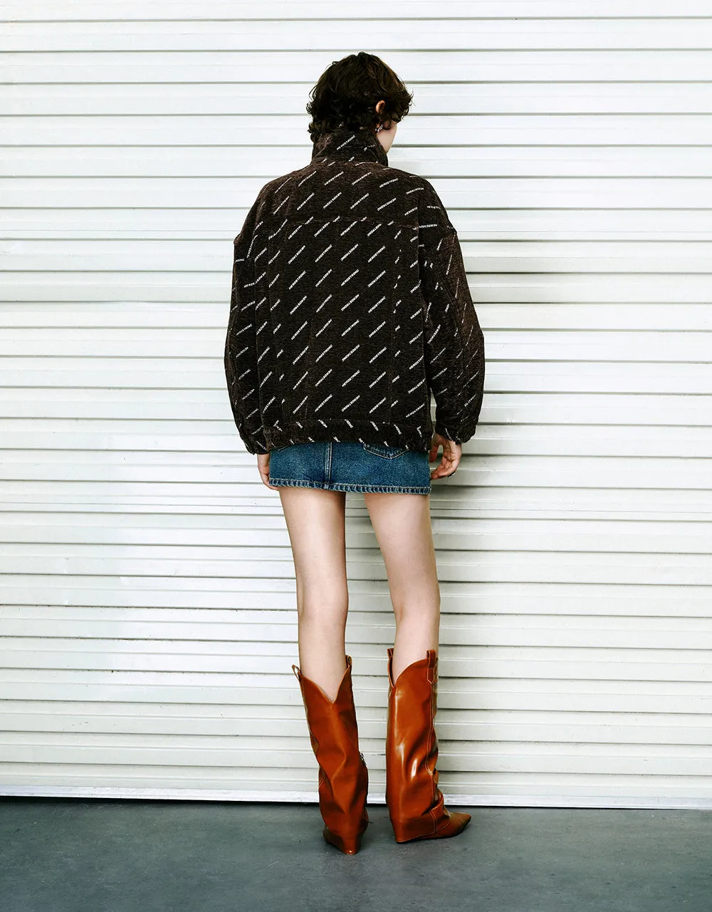 Monogram Denim Jacket sold by Urban Revivo product image thumbnail 4