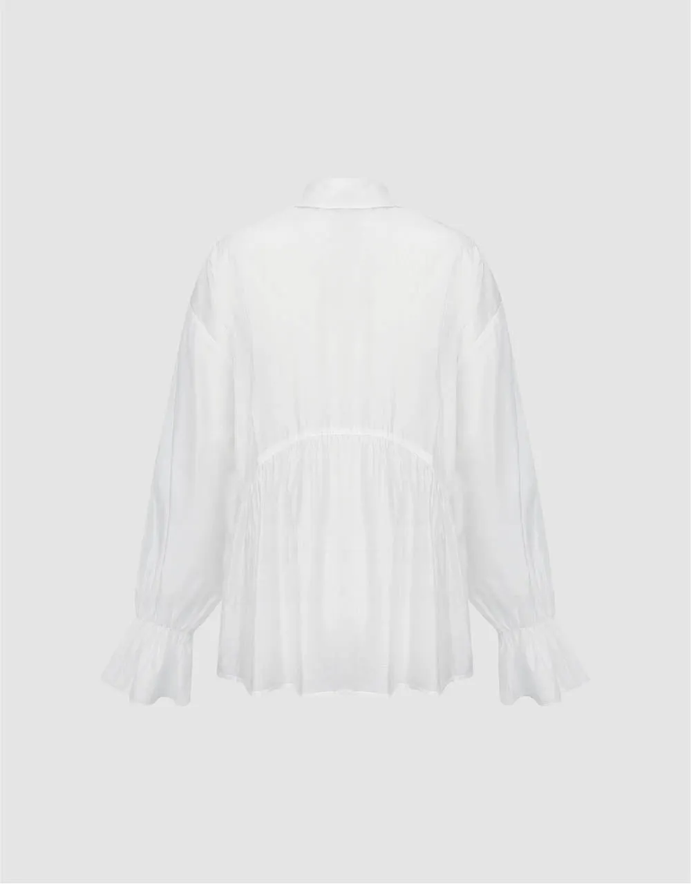 Shirred Button Up Straight Shirt sold by Urban Revivo product image thumbnail 5