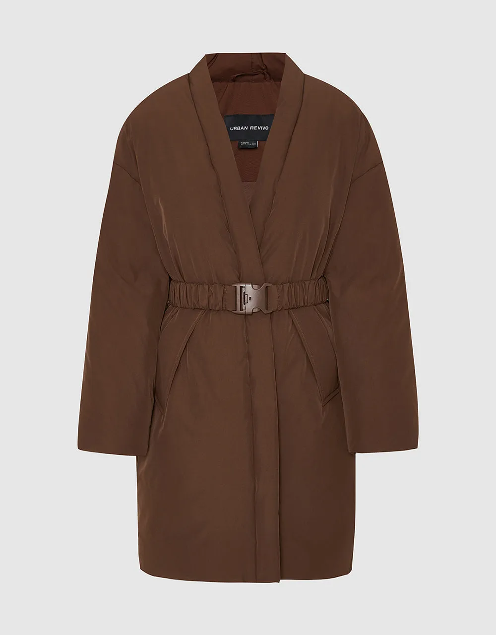 V-Neck Straight Coat sold by Urban Revivo product image thumbnail 2