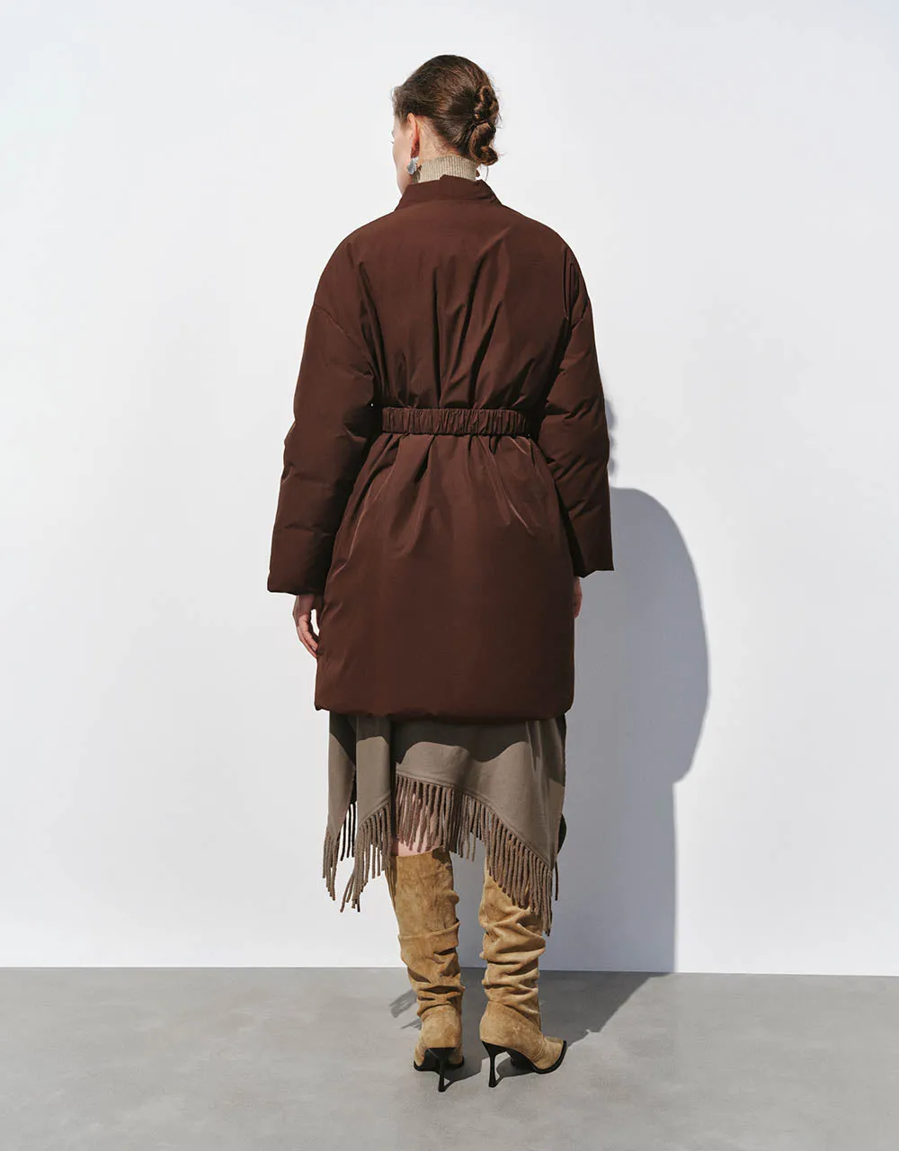 V-Neck Straight Coat sold by Urban Revivo product image thumbnail 4