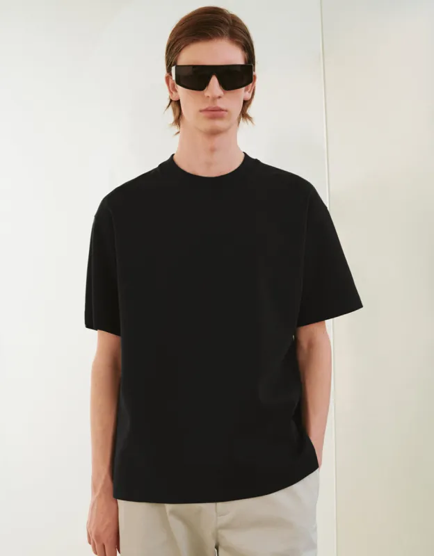 Drop Shoulder Sleeve Crew Neck T-Shirt sold by Urban Revivo