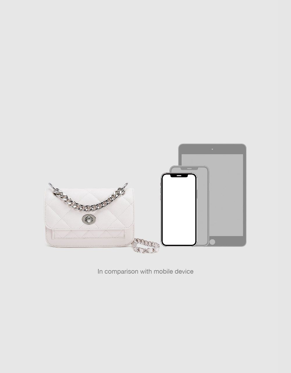 Vegan Leather Chain Shoulder Bag sold by Urban Revivo product image thumbnail 3