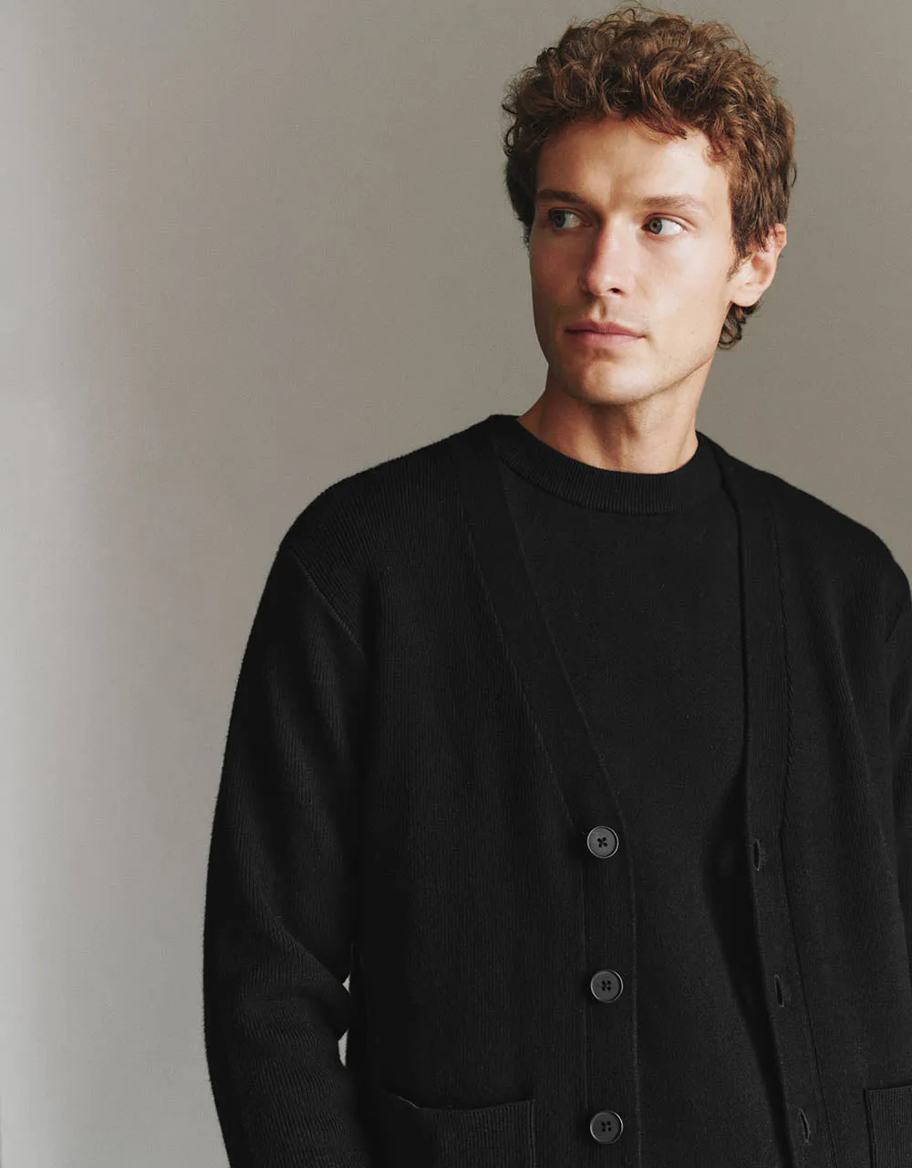 V-Neck Knitted Cardigan sold by Urban Revivo product image thumbnail 4