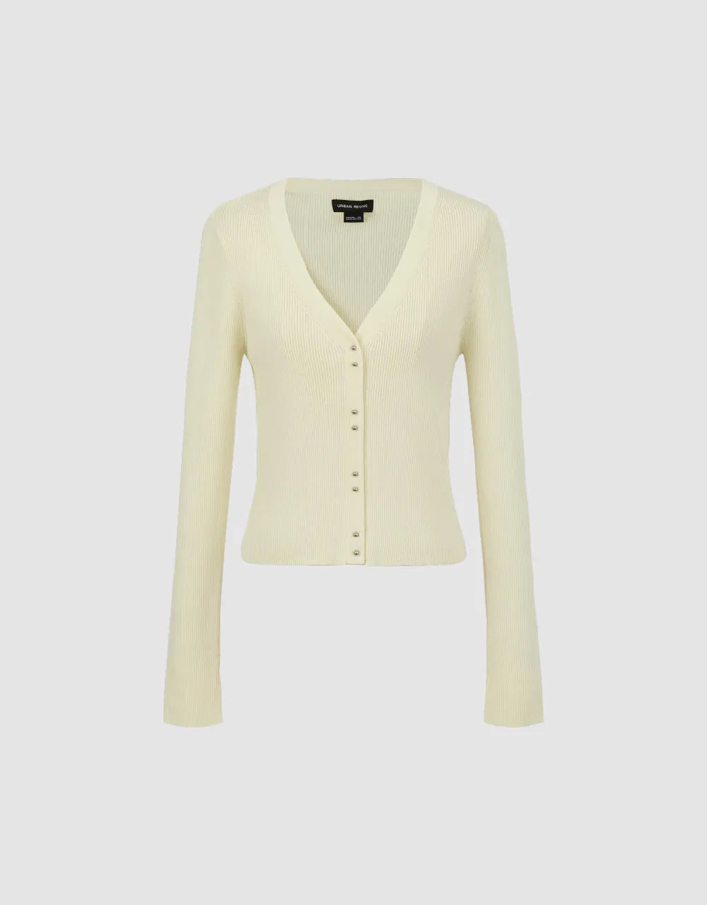 V-Neck Knitted Cardigan sold by Urban Revivo product image thumbnail 2