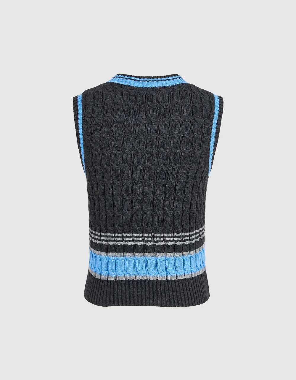 V Neck Knitted Tank Top sold by Urban Revivo product image thumbnail 5