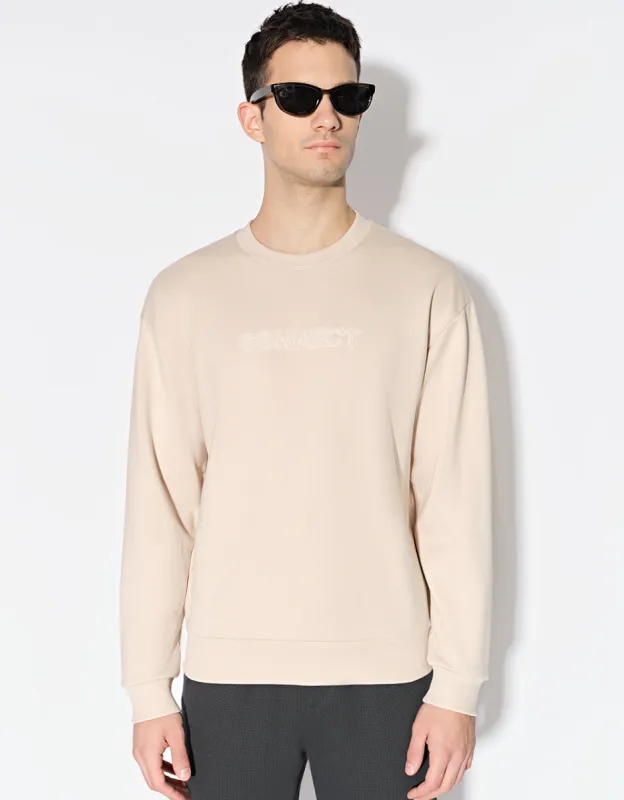 Letter Embossed Sweatshirt sold by Urban Revivo