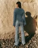 Furry Off-Shoulder Knitted Cardigan sold by Urban Revivo