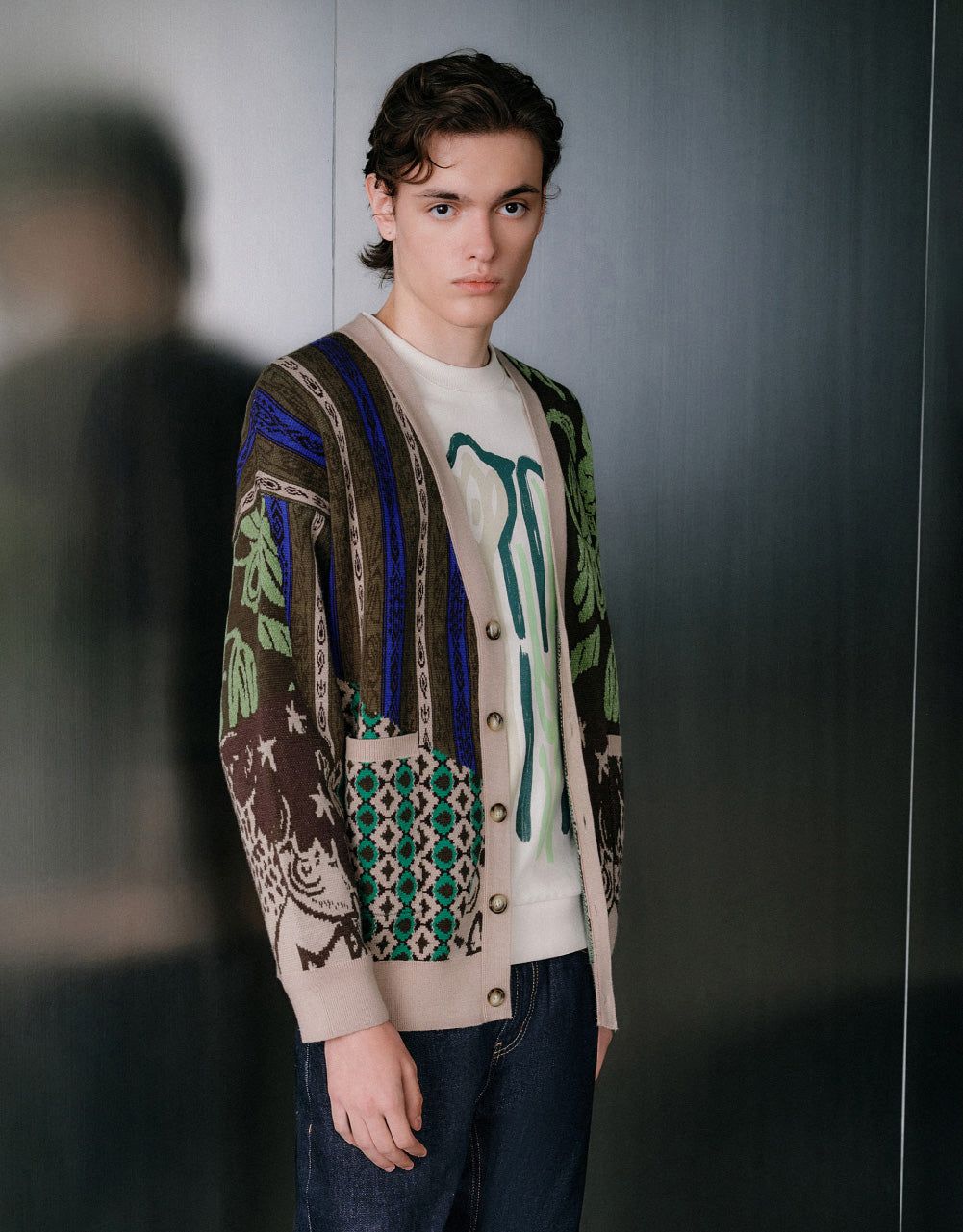 Patchwork Knit Cardigan sold by Urban Revivo product image thumbnail 5