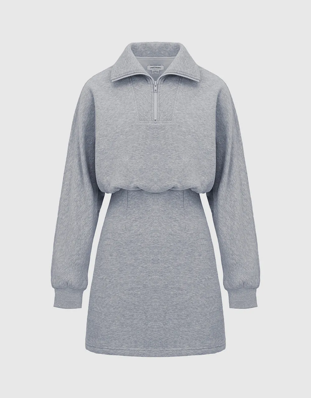 Zip Half Placket Skater Dress sold by Urban Revivo product image thumbnail 2