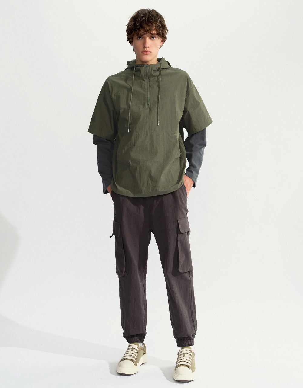 Hooded Overhead Shirt sold by Urban Revivo product image thumbnail 3