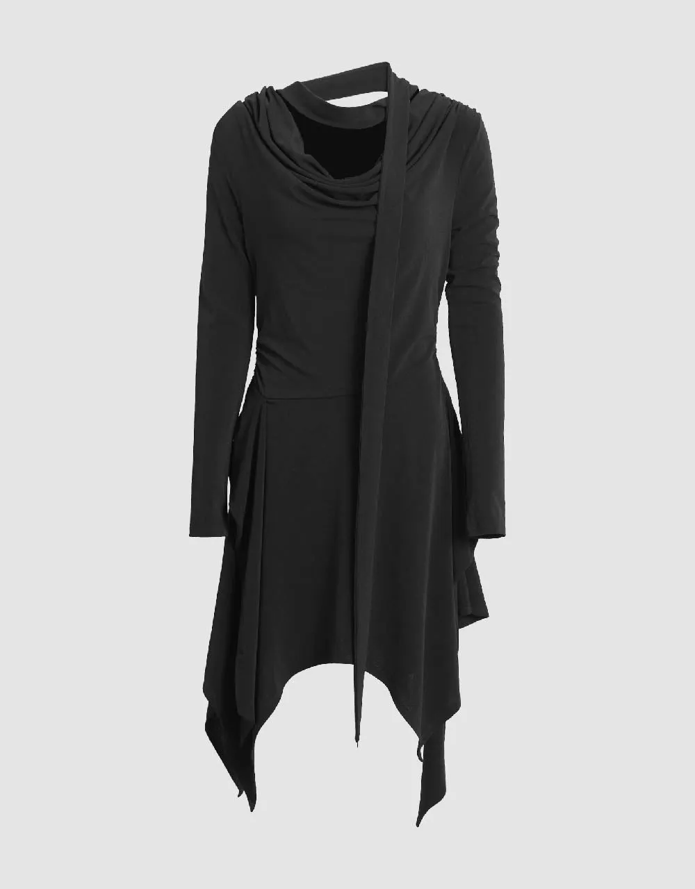 Asymmetric Cowl Neck Skinny Dress sold by Urban Revivo product image thumbnail 2