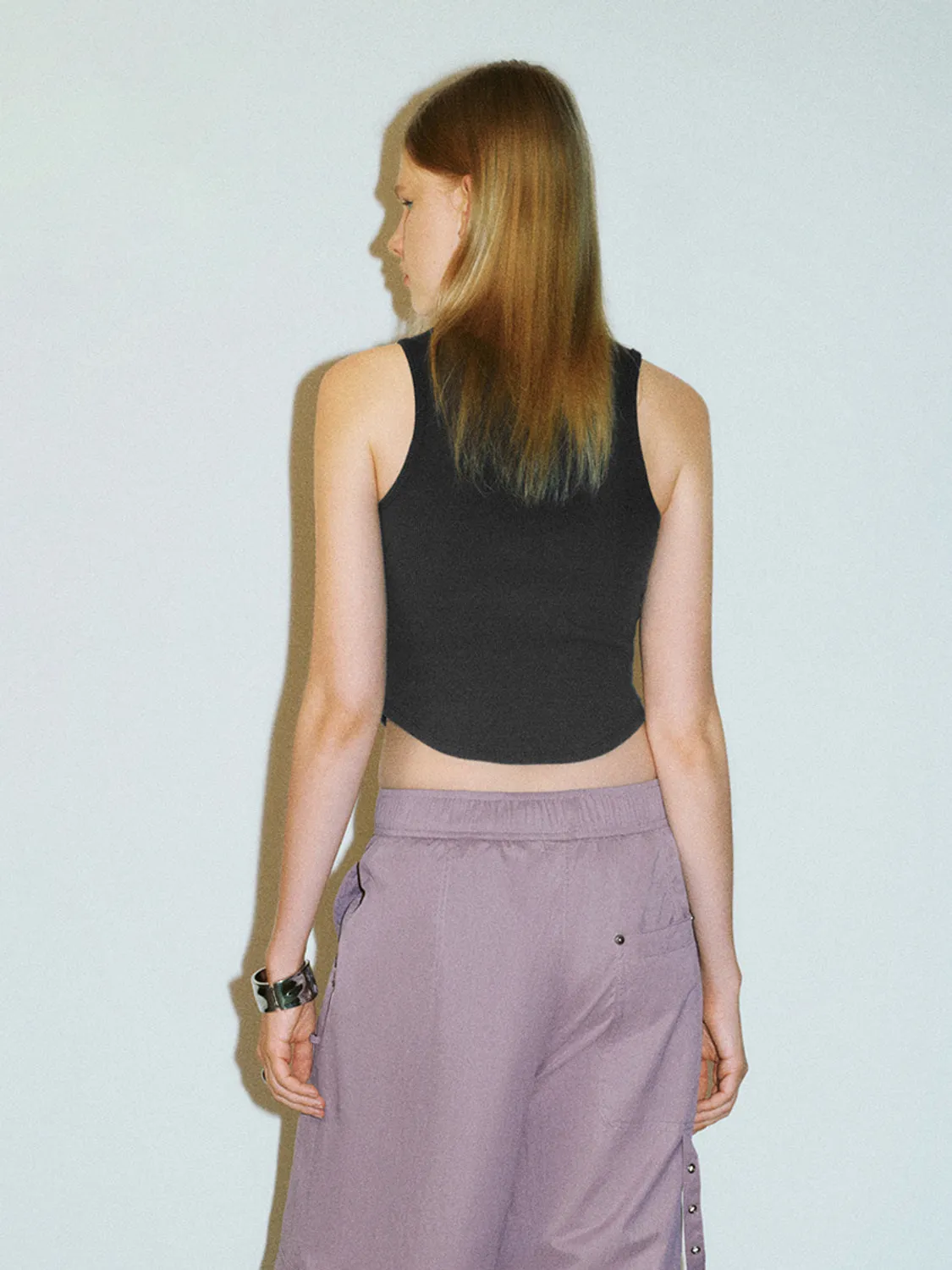 Crew Neck Skinny Tank Top sold by Urban Revivo product image thumbnail 3