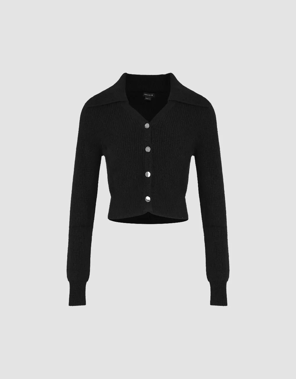 V-Neck Skinny Knitted Cardigan sold by Urban Revivo product image thumbnail 2