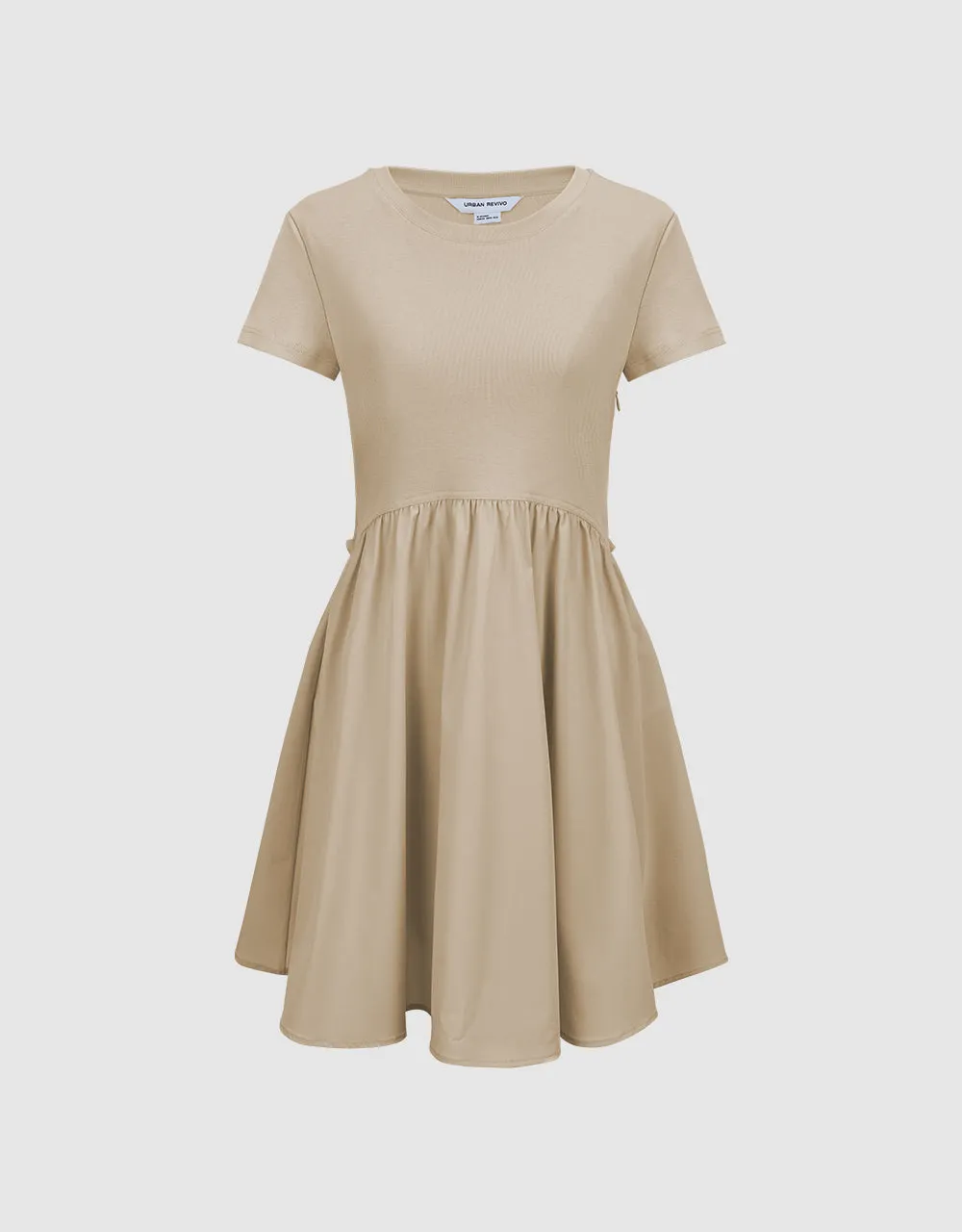 Crew Neck A-Line Dress sold by Urban Revivo product image thumbnail 2