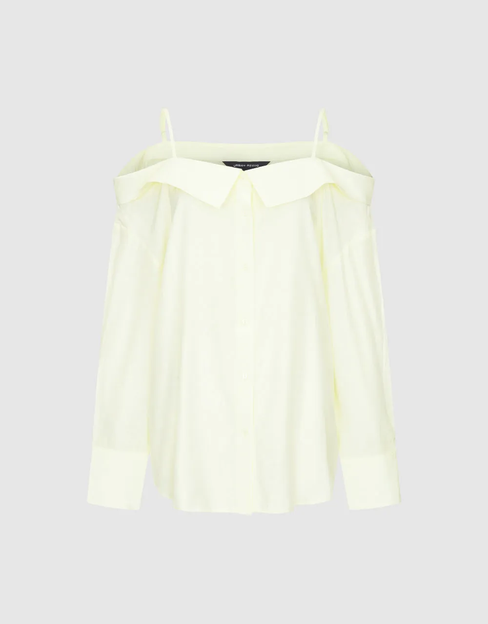 Off-Shoulder Straight Shirt sold by Urban Revivo product image thumbnail 2
