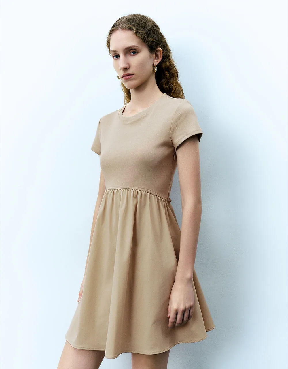 Crew Neck A-Line Dress sold by Urban Revivo product image thumbnail 3