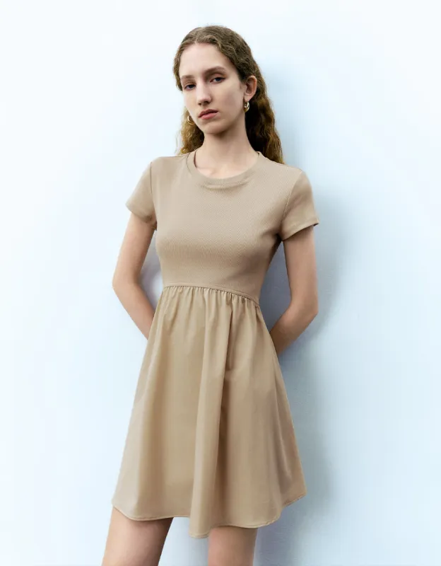 Crew Neck A-Line Dress sold by Urban Revivo