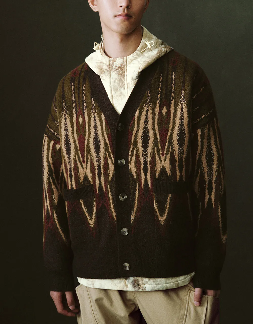 Drop Shoulder Sleeve Knitted Cardigan sold by Urban Revivo product image thumbnail 2