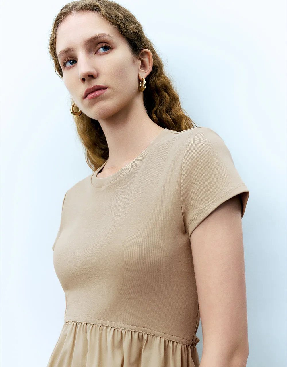 Crew Neck A-Line Dress sold by Urban Revivo product image thumbnail 4