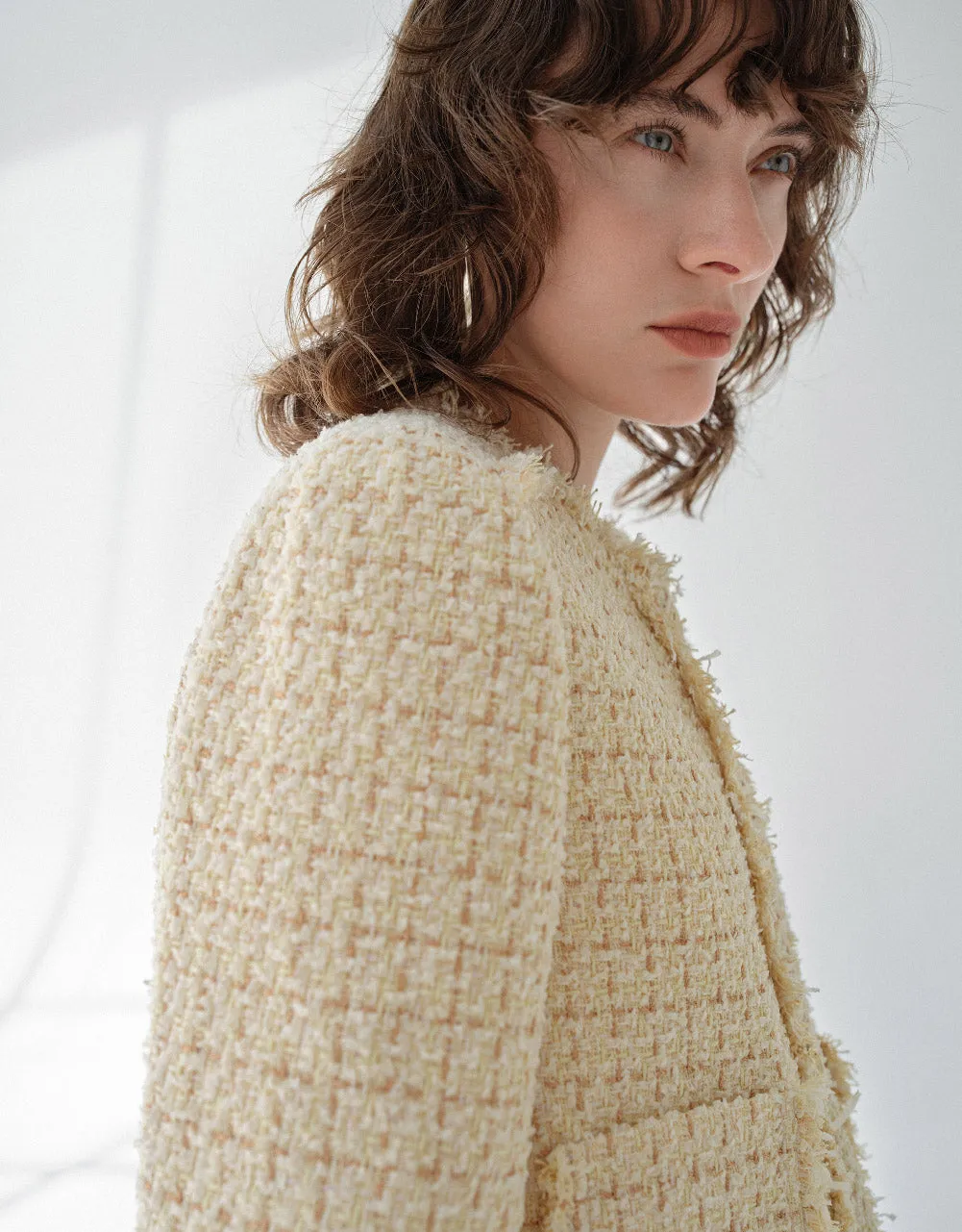 Tweed Jacket With Patch Pockets sold by Urban Revivo product image thumbnail 4