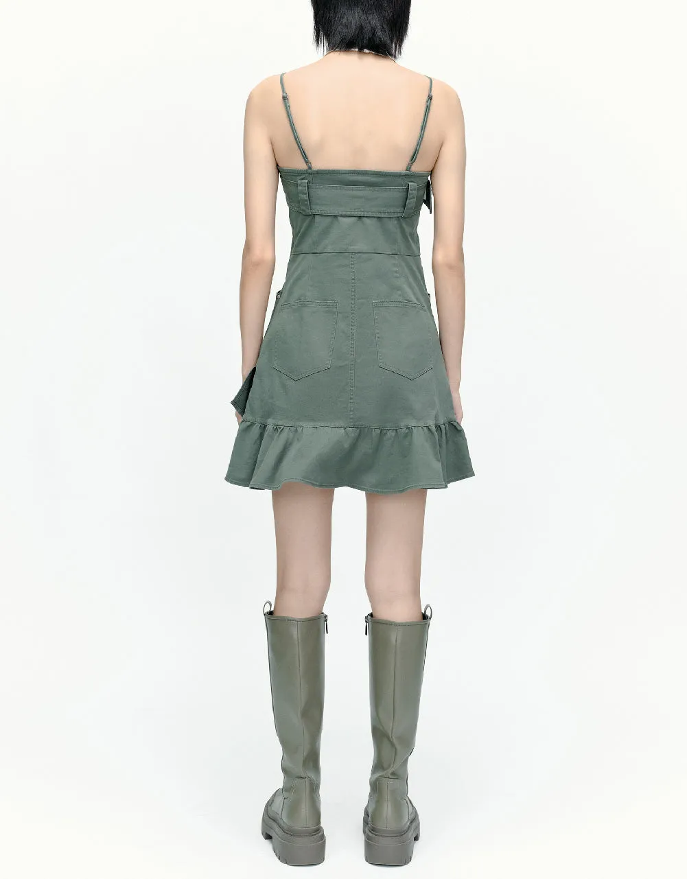 Sleeveless Off-Shoulder Skater Dress sold by Urban Revivo product image thumbnail 4