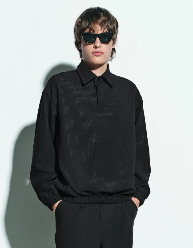 Drop Shoulder Sleeve Straight Overhead Shirt made by Urban Revivo