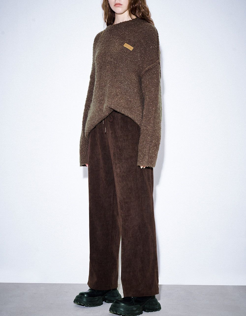 Drawstring Waist Knitted Straight Pants sold by Urban Revivo product image thumbnail 4