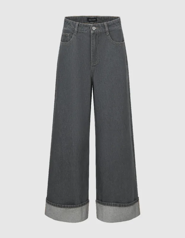 Wide-Leg Jeans sold by Urban Revivo