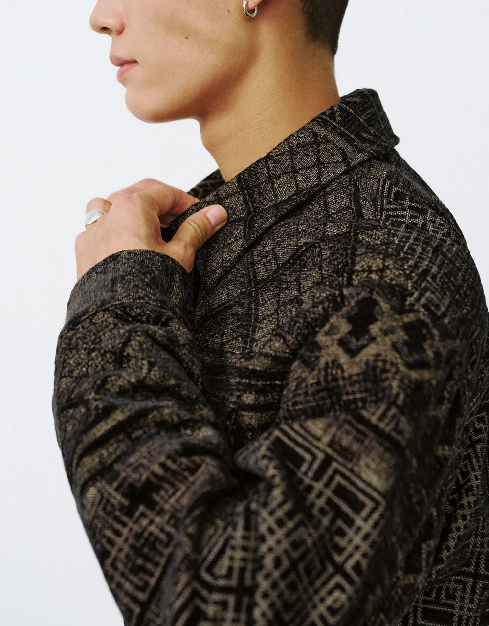 Textured Straight Jacket sold by Urban Revivo product image thumbnail 5