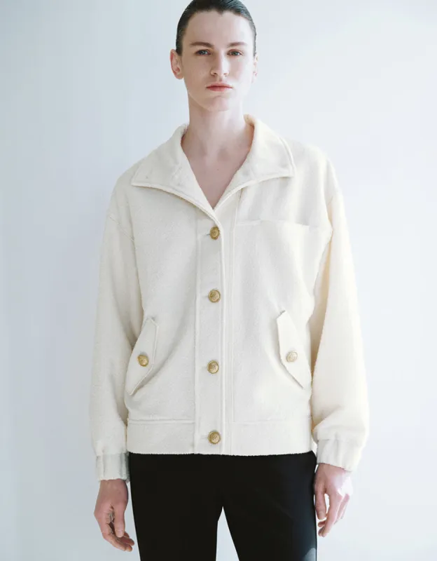 Stand Collar Woolen Jacket sold by Urban Revivo