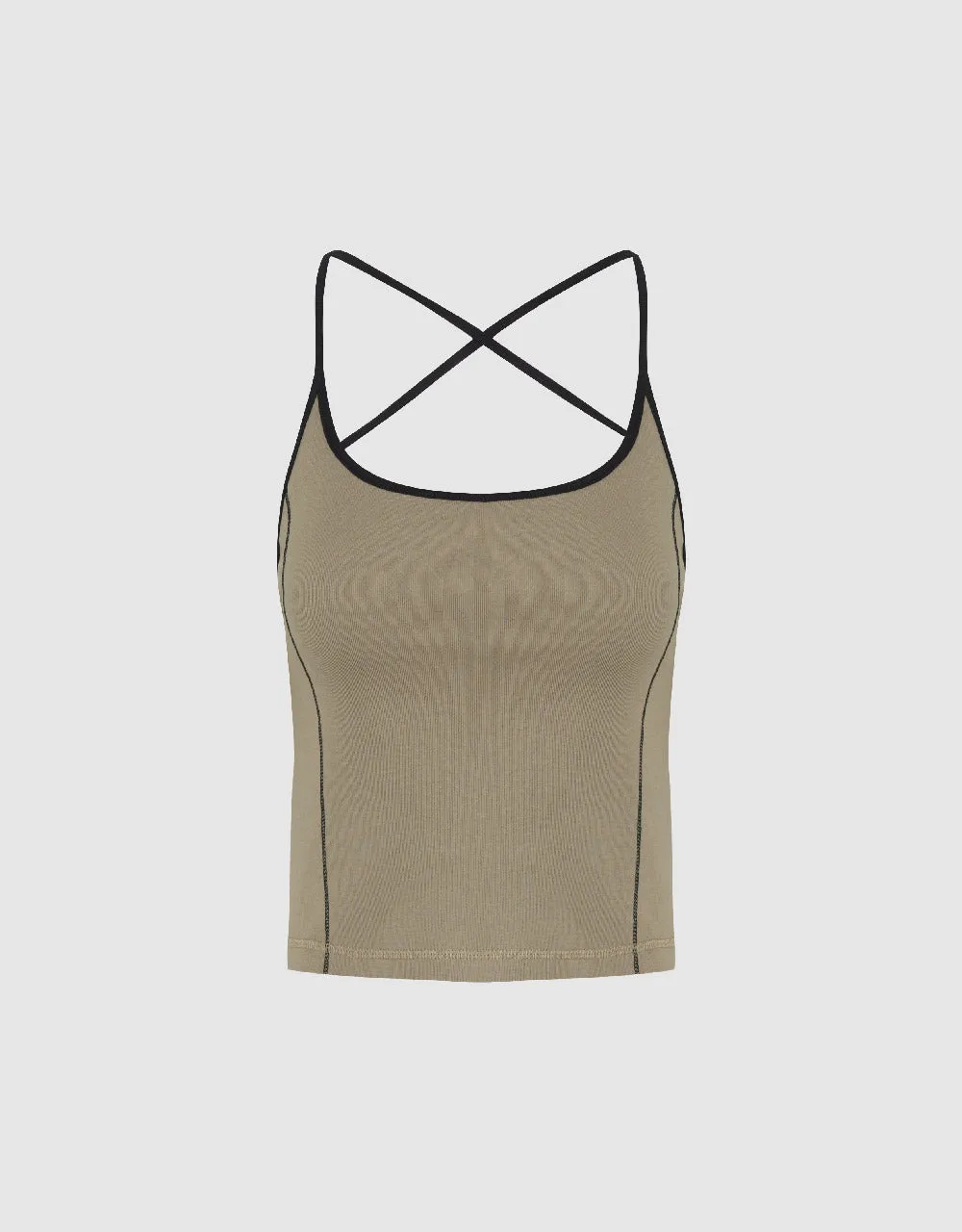 U Neck Tank Top sold by Urban Revivo product image thumbnail 4