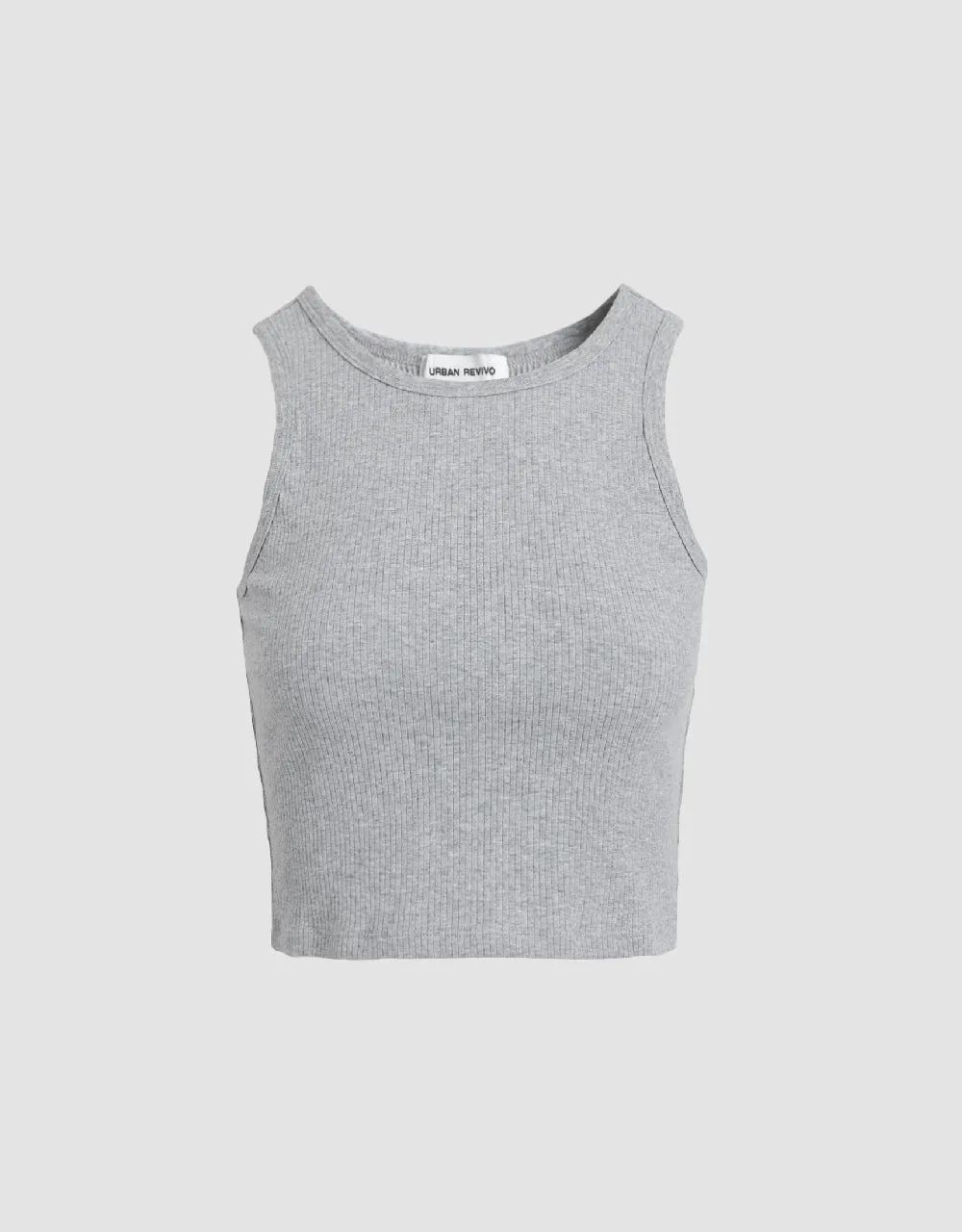 Crew Neck Tank Top sold by Urban Revivo product image thumbnail 2