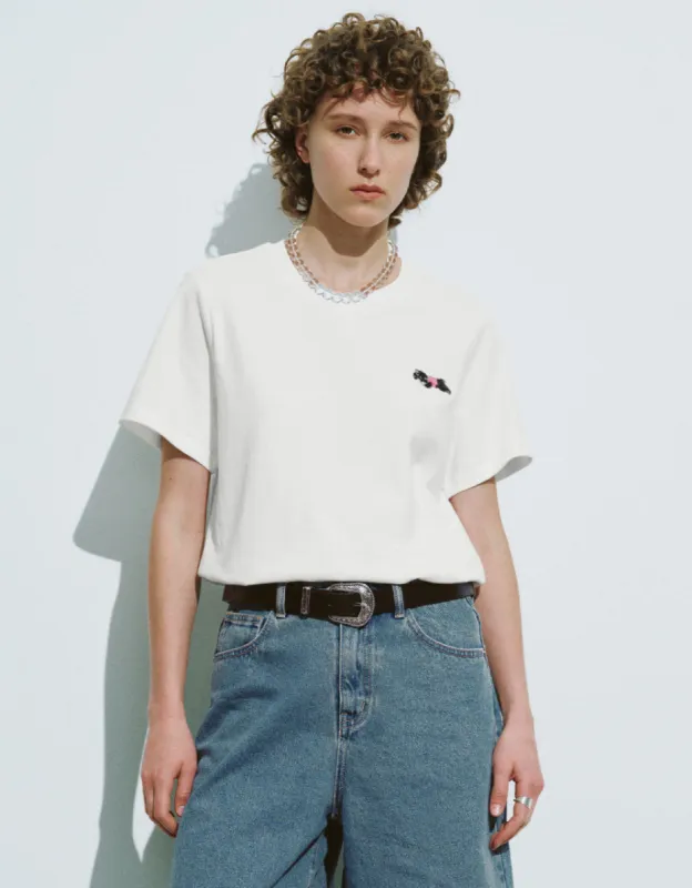 Crew Neck Straight T-Shirt sold by Urban Revivo