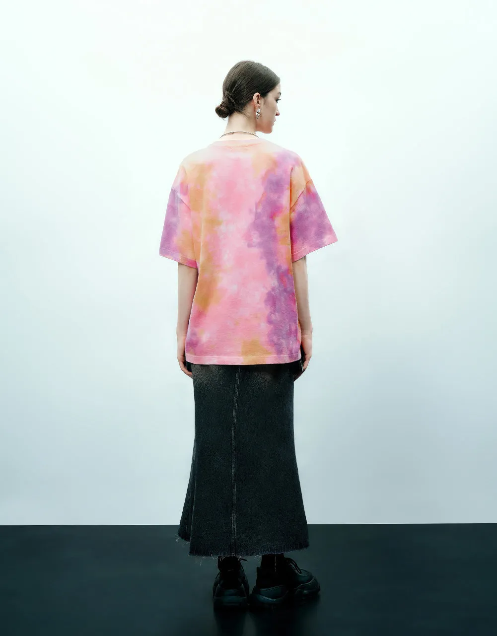 Tie Dye Crew Neck T-Shirt sold by Urban Revivo product image thumbnail 4