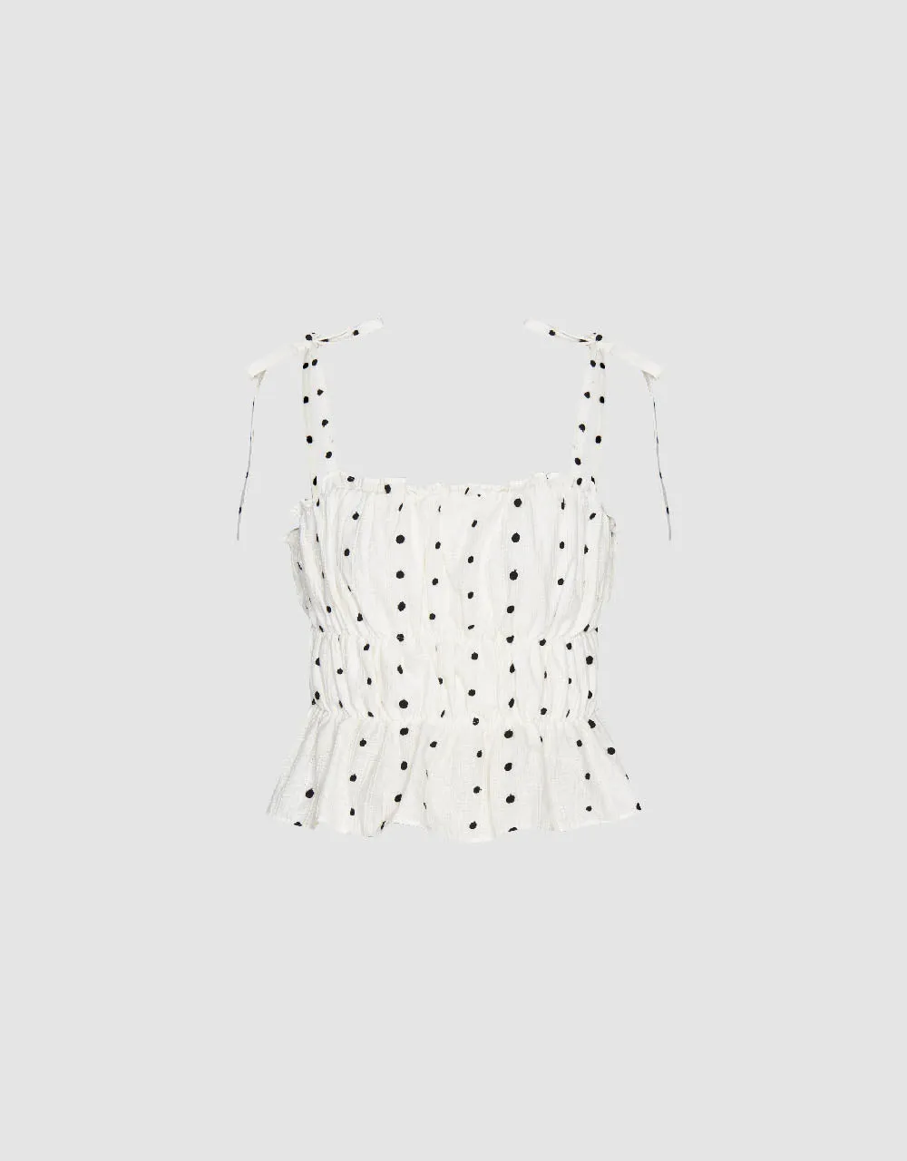 Square-Cut Collar Cami Top sold by Urban Revivo